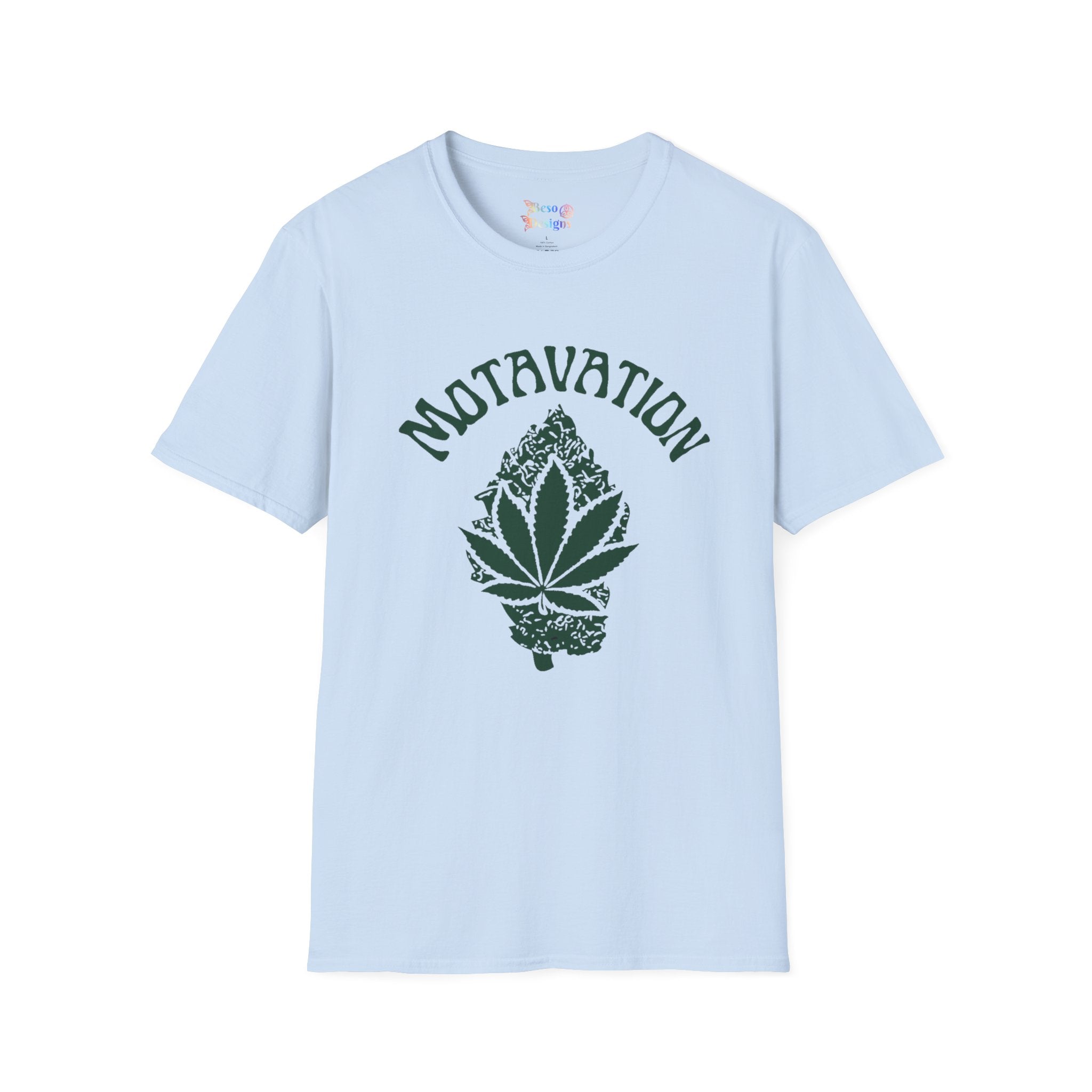 Marijuana Leaf and Bud Unisex T-Shirt - Motavation Design
