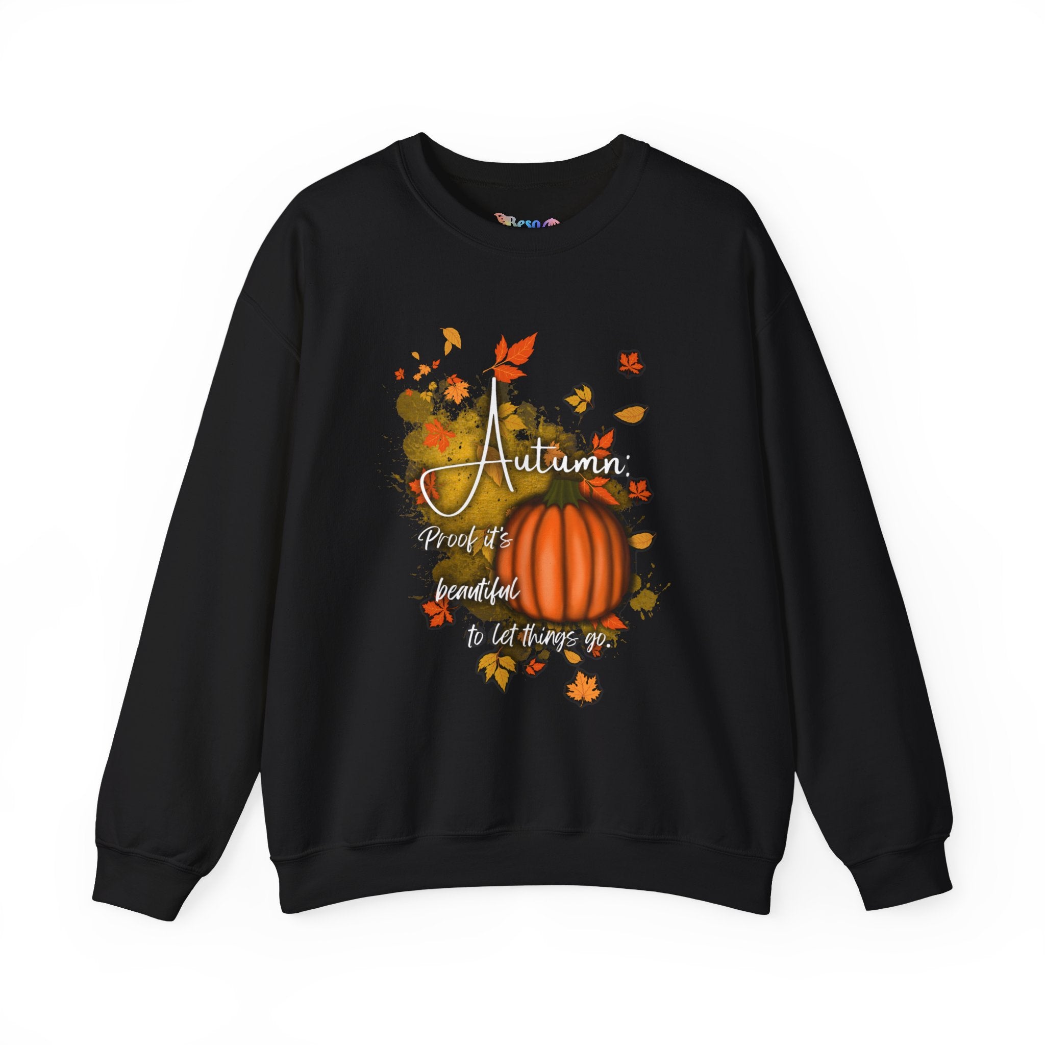 Autumn Vibes Crewneck Sweatshirt - Fall Fashion, Pumpkin Sweatshirt, Cozy Sweater for Thanksgiving, Seasonal Apparel, Autumn Gift