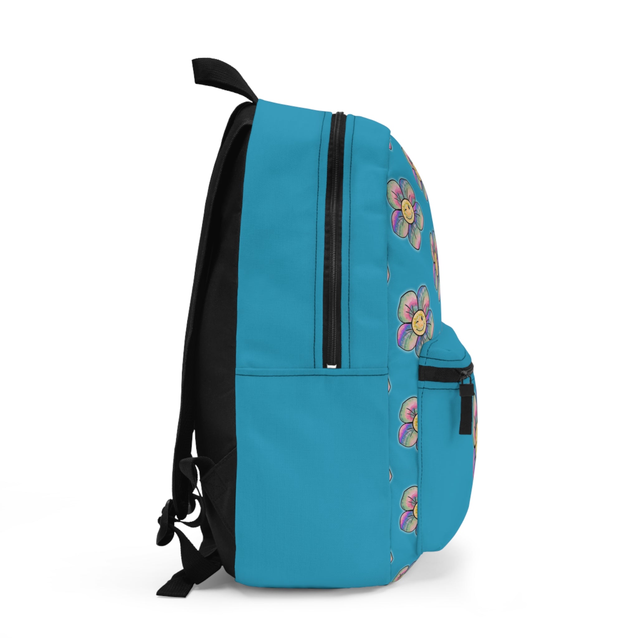 Sunny Floral Backpack, Colorful School Bag, Fun Daypack for Kids, Vibrant Flower Design, Great for Gifts and Everyday Use
