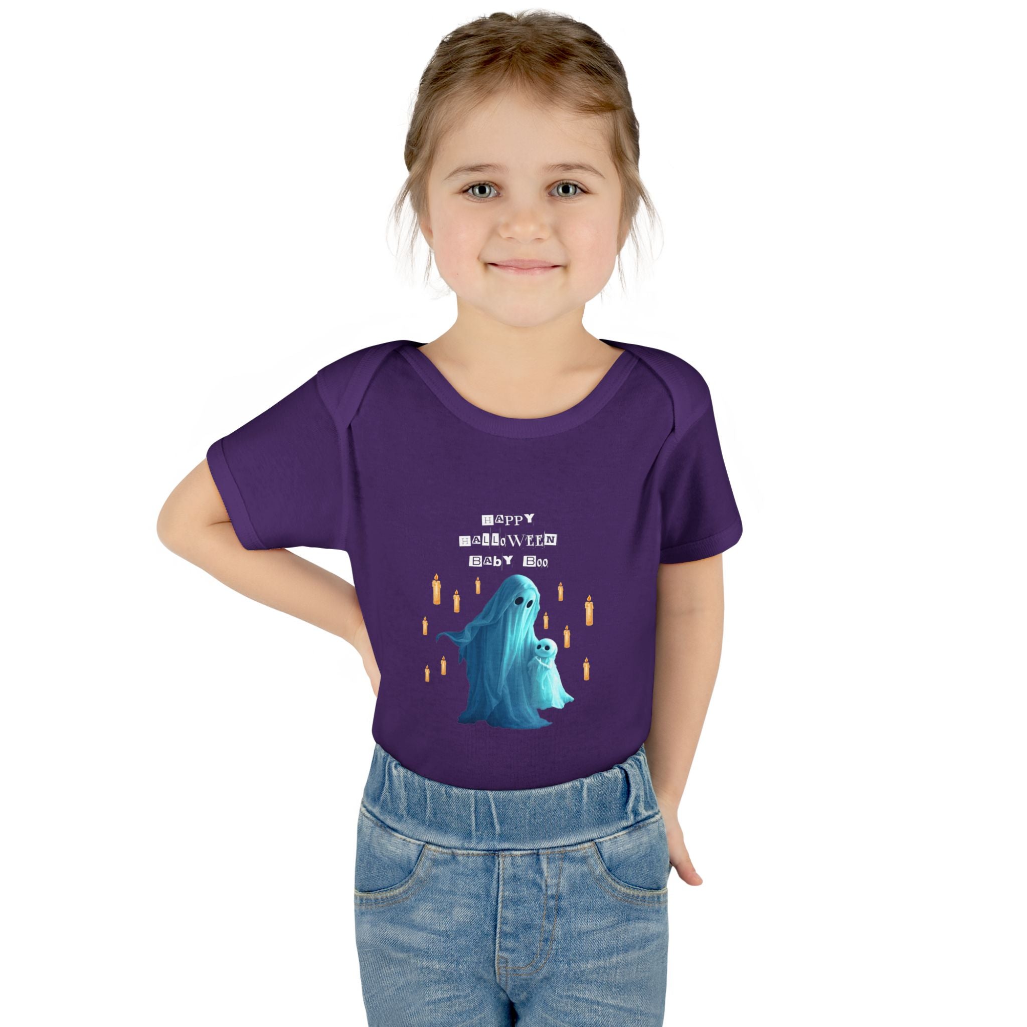 Cute Halloween Infant Bodysuit, Adorable Ghost Baby Onesie, Funny Baby Gift, Halloween Costume, Toddler Apparel