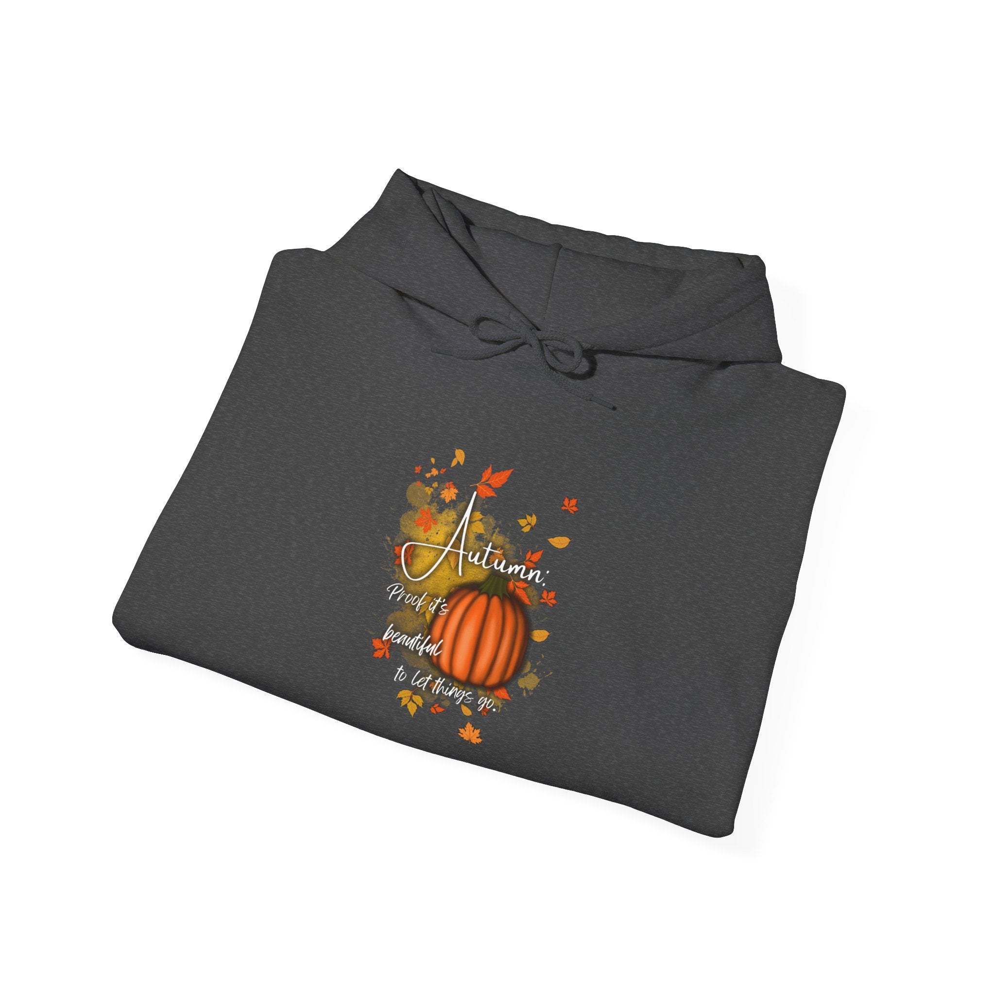Autumn Pumpkin Sweatshirt - Cozy Fall Hoodie, Unisex Hooded Sweatshirt, Perfect for Halloween, Thanksgiving, Gift for Him and Her