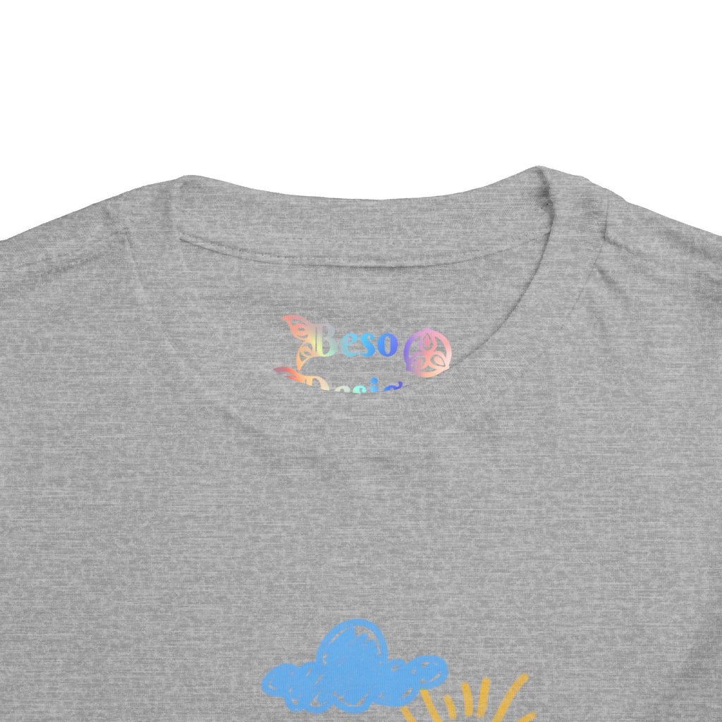 Toddler T-Shirt Cat Outside Crayon Drawing