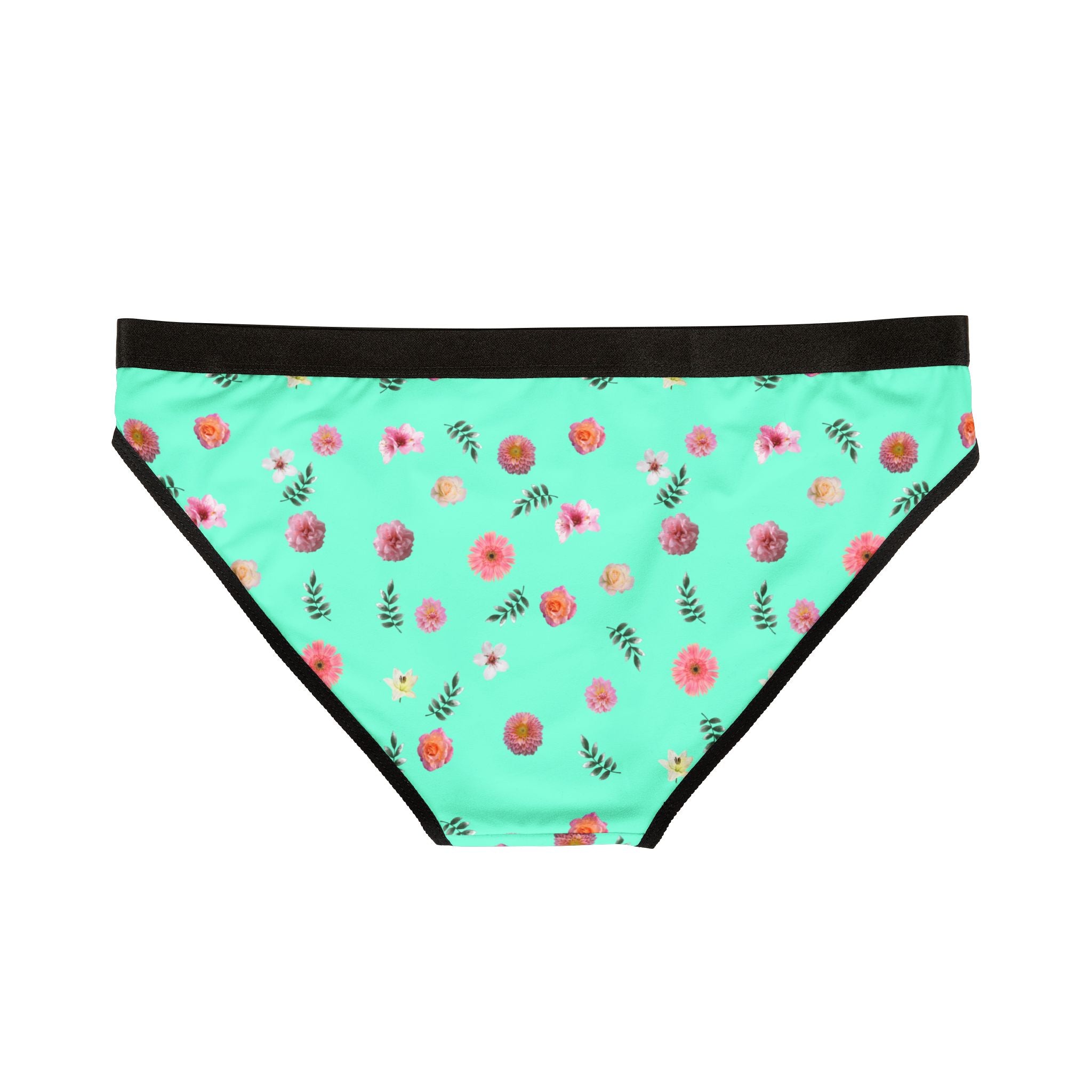 Floral Women's Underwear, Comfortable Briefs, All-Over Print Intimates, Cute Lingerie, Everyday Wear, Gift for Her