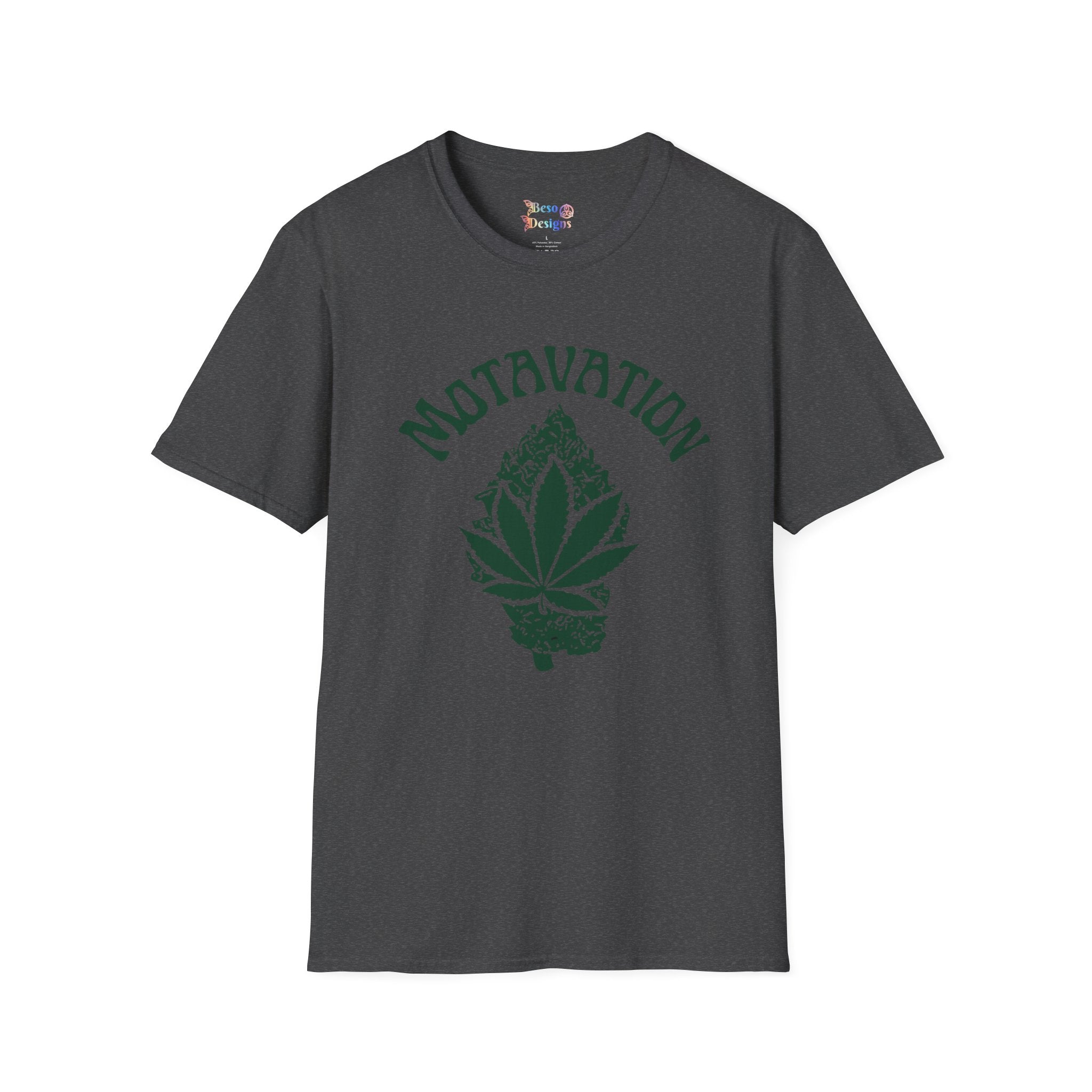 Marijuana Leaf and Bud Unisex T-Shirt - Motavation Design