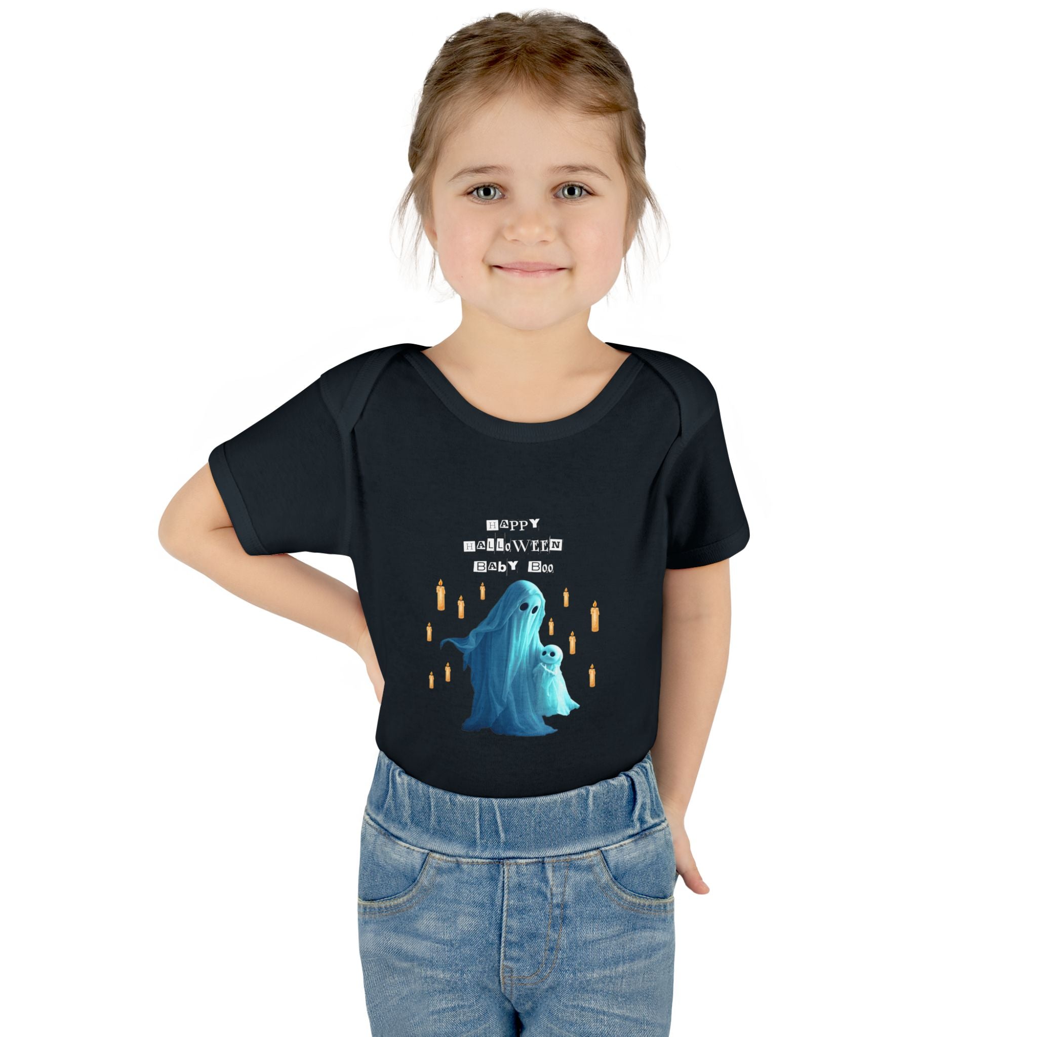Cute Halloween Infant Bodysuit, Adorable Ghost Baby Onesie, Funny Baby Gift, Halloween Costume, Toddler Apparel
