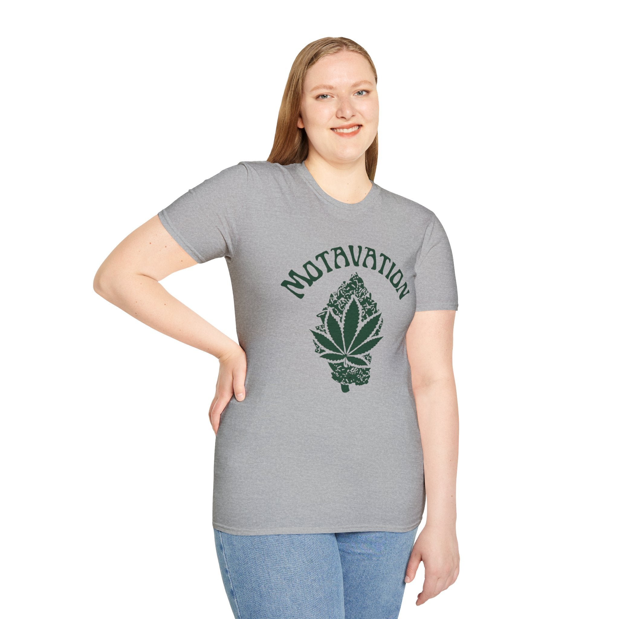 Marijuana Leaf and Bud Unisex T-Shirt - Motavation Design