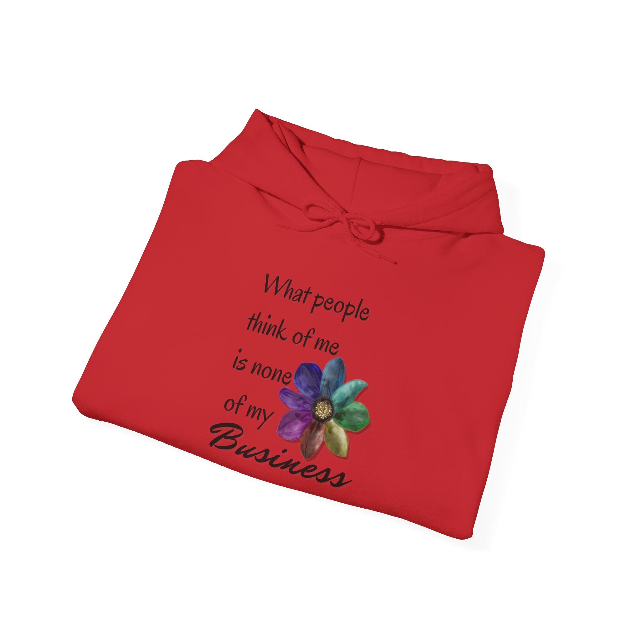 Hooded Sweatshirt - Rainbow Flower Design - Unisex Heavy Blend™