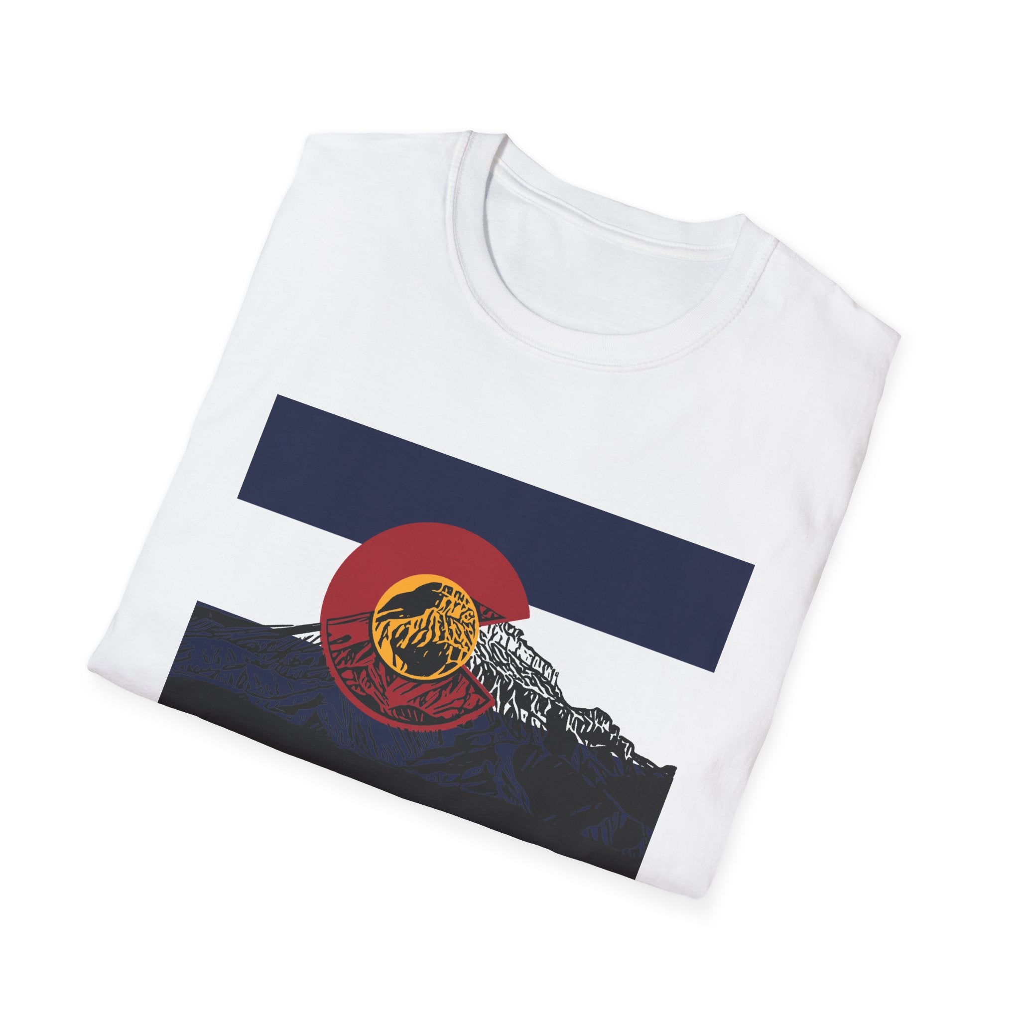Colorado Graphic Tee, Unisex T-Shirt, Softstyle Shirt, Mountain Lover Gift, Adventure Apparel