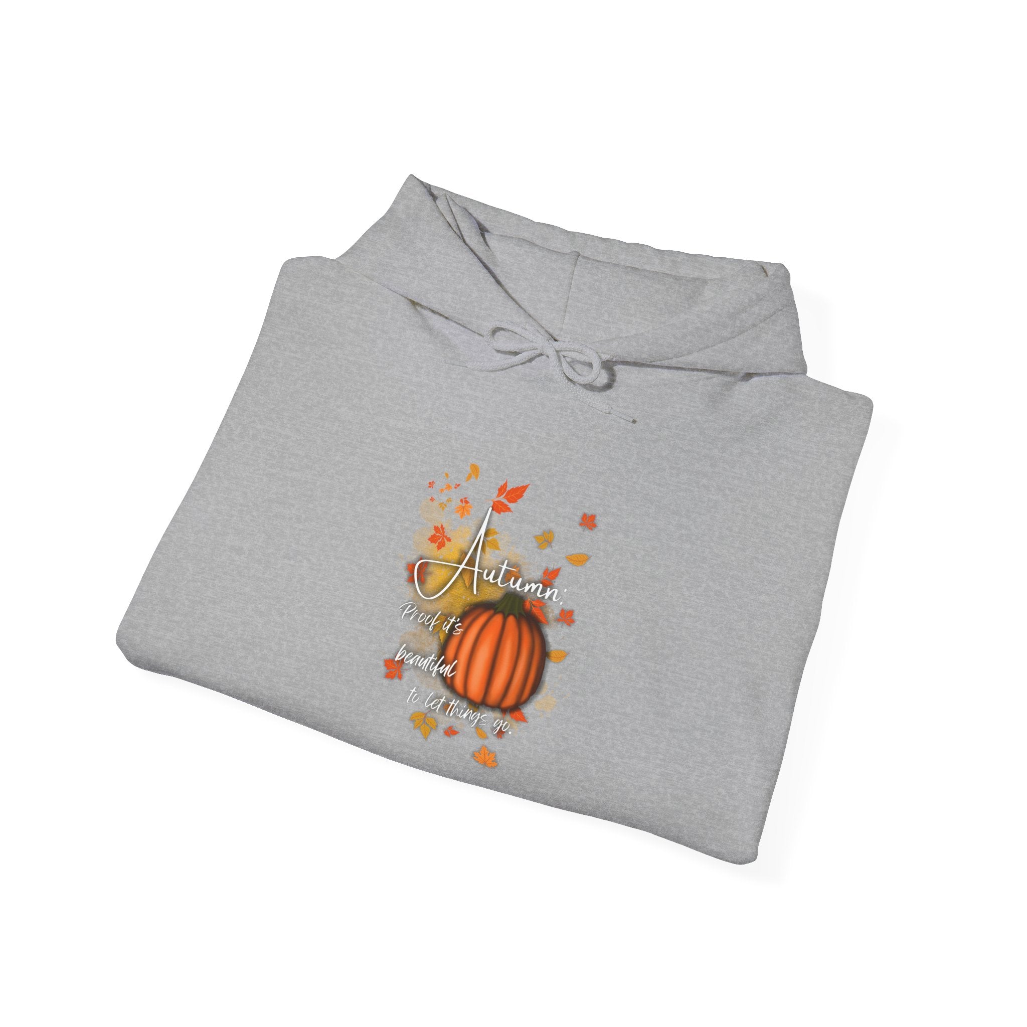 Autumn Pumpkin Sweatshirt - Cozy Fall Hoodie, Unisex Hooded Sweatshirt, Perfect for Halloween, Thanksgiving, Gift for Him and Her