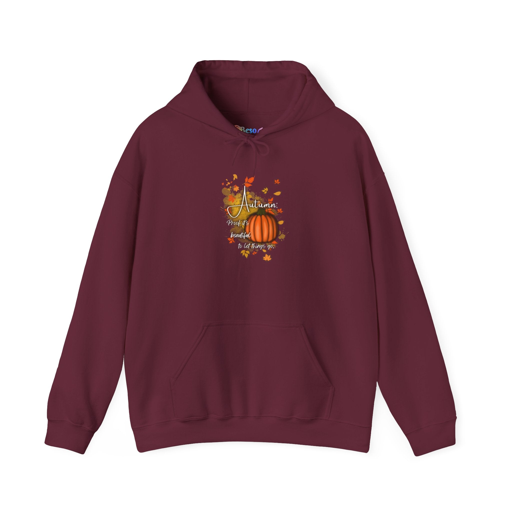 Autumn Pumpkin Sweatshirt - Cozy Fall Hoodie, Unisex Hooded Sweatshirt, Perfect for Halloween, Thanksgiving, Gift for Him and Her