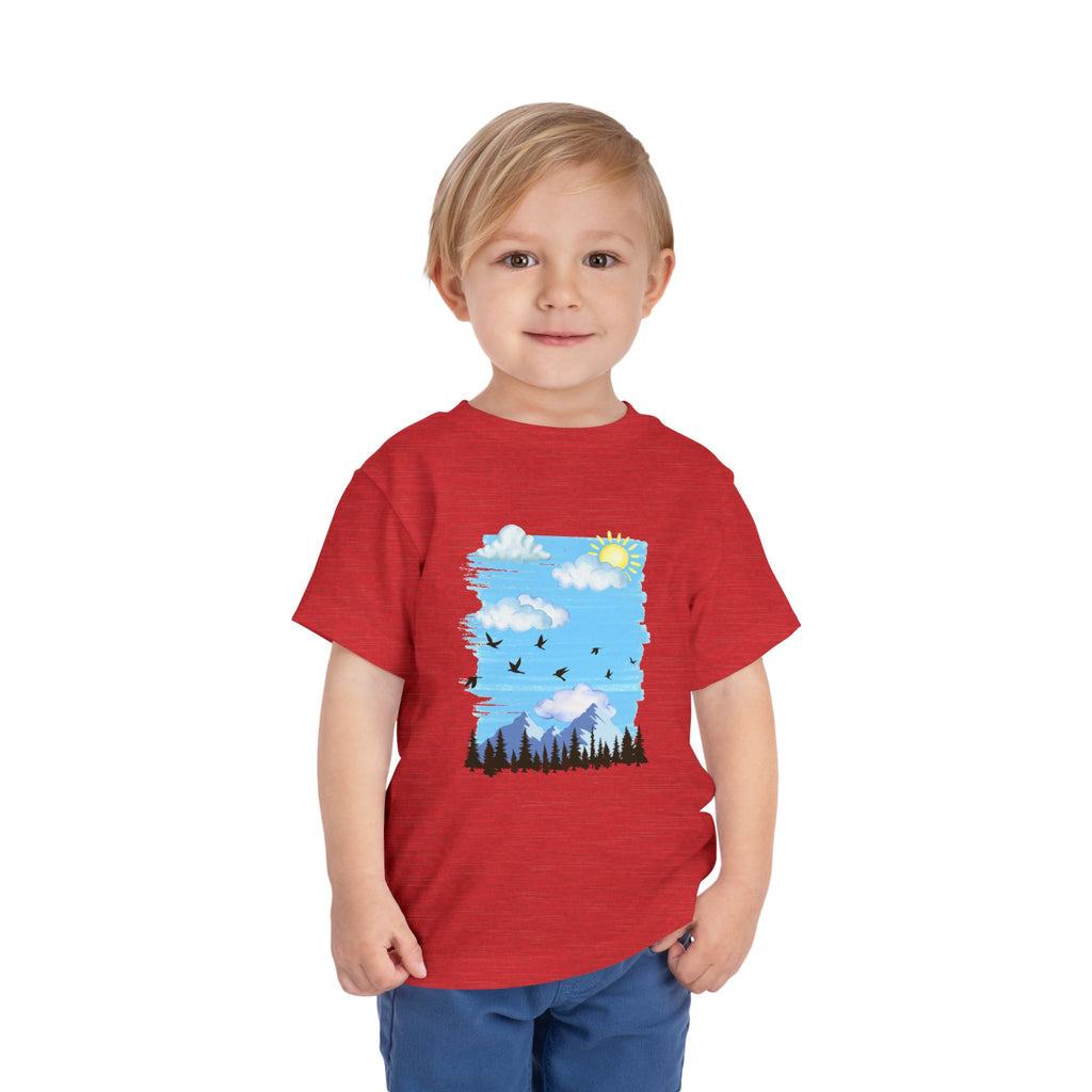 Toddler Tee - Mountain Outdoor Scene