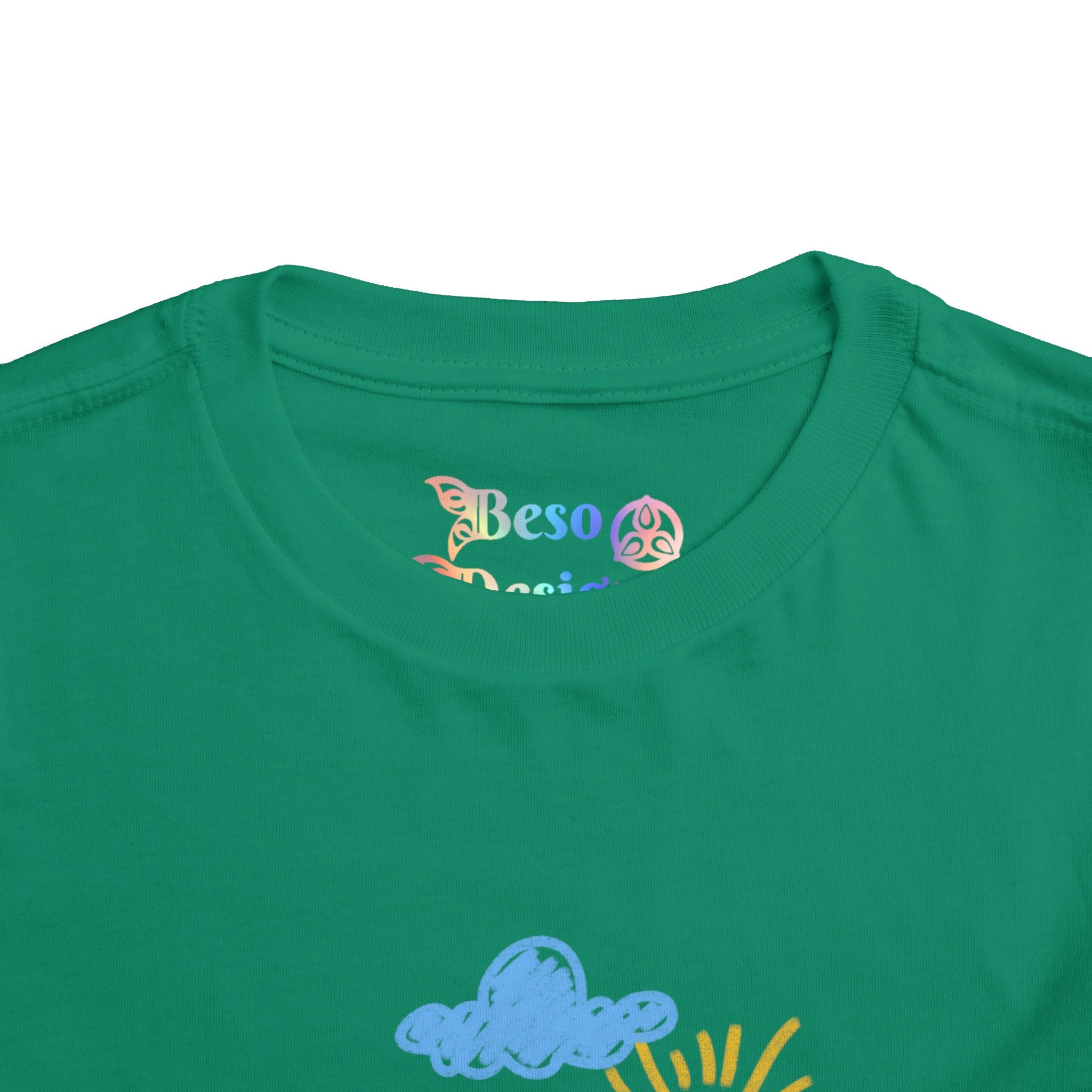 Toddler T-Shirt Cat Outside Crayon Drawing
